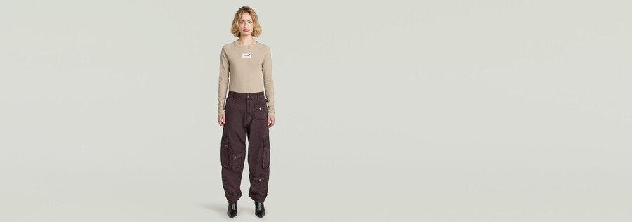 pantalon cargo boyfriend 3d multipoches