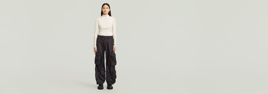 pantalon cargo ballon multipoches