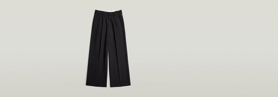 pantalon fluide à jambes larges