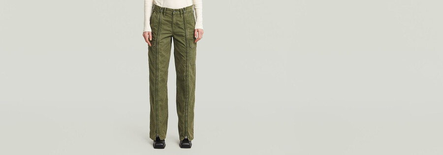 pantalon judee à fermeture éclair