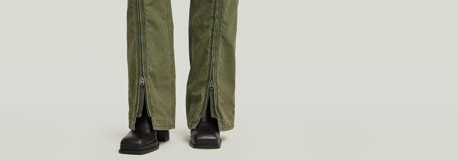pantalon judee à fermeture éclair