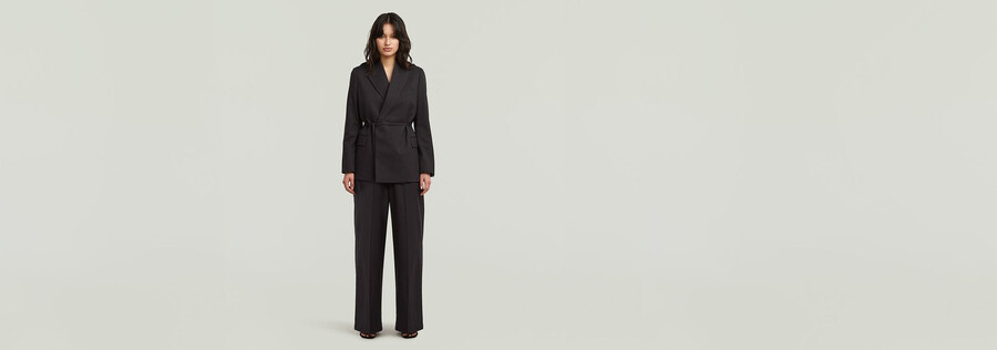 pantalon à sac en papier