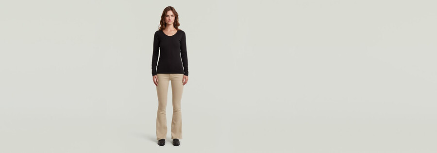 3301 flare chino