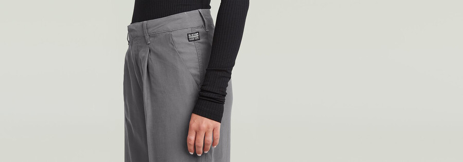 pantalon fluide à jambes larges