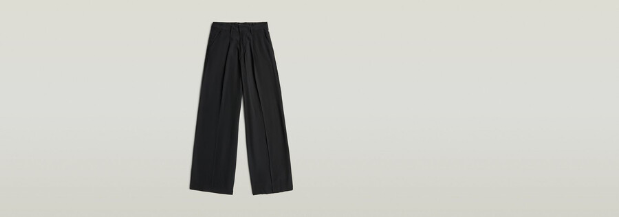 pantalon fluide à jambes larges