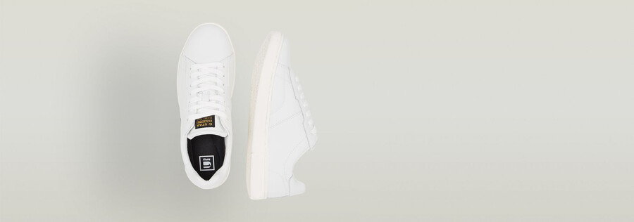 baskets en cuir cadet