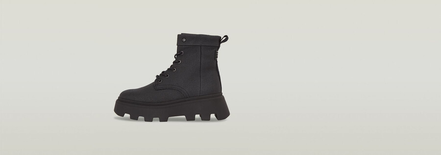 bottes hautes en toile kate ii