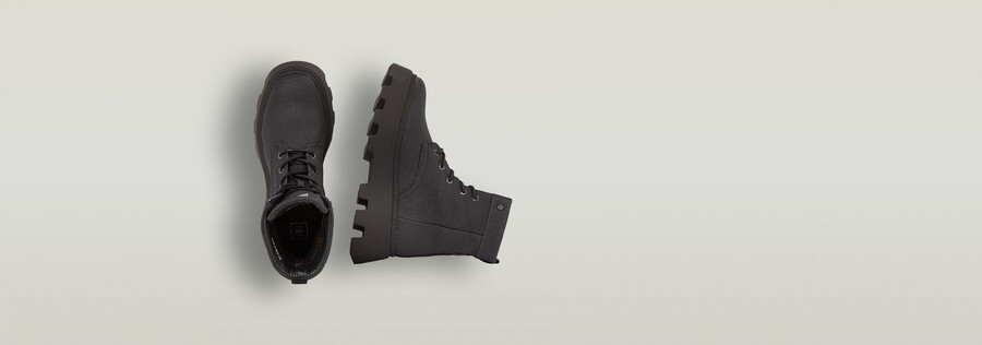bottes hautes en toile kate ii