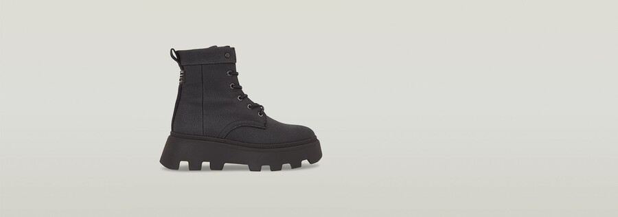 bottes hautes en toile kate ii
