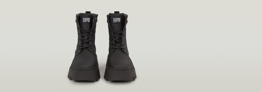 bottes hautes en toile kate ii