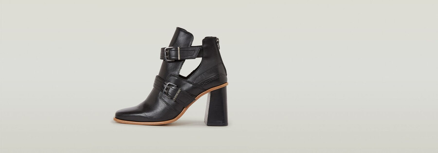 bottes en cuir ringer à bride moyenne