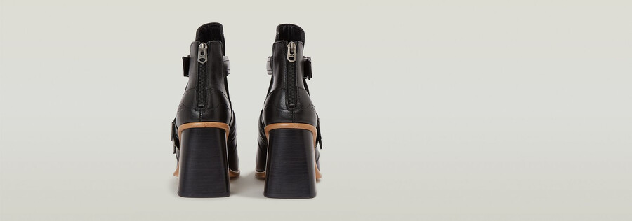 bottes en cuir ringer à bride moyenne
