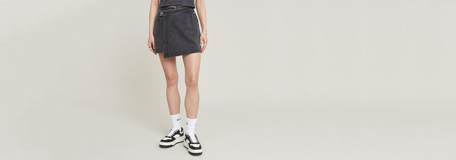 jupe-short en molleton surteinte
