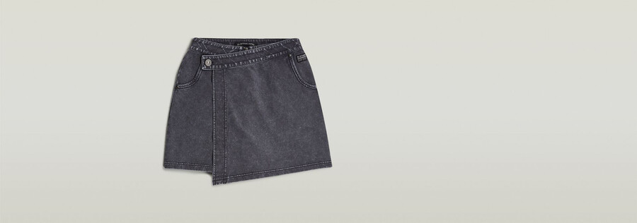 jupe-short en molleton surteinte