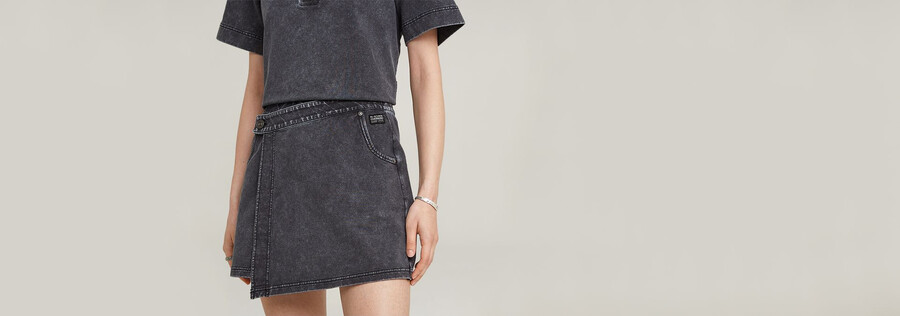 jupe-short en molleton surteinte