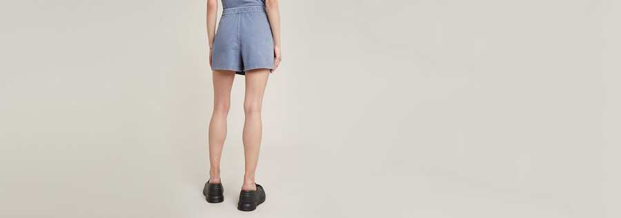 jupe-short en molleton surteinte