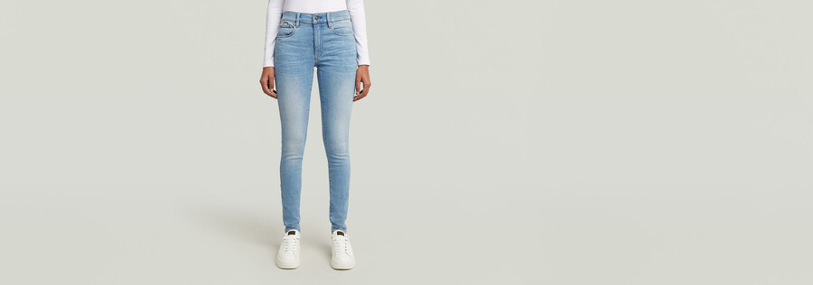 jean skinny taille haute 3301