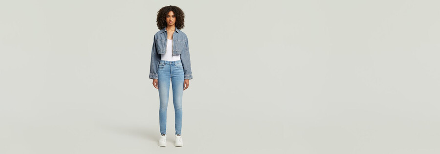jean skinny taille haute 3301