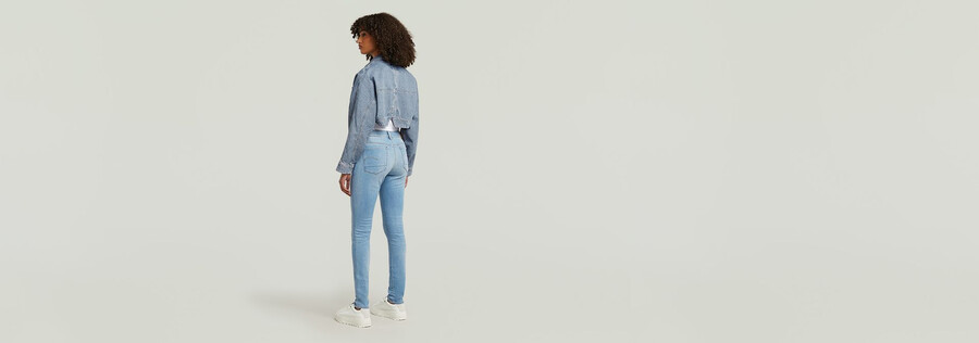 jean skinny taille haute 3301