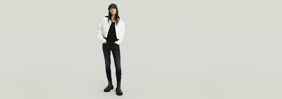 jean skinny taille haute 3301