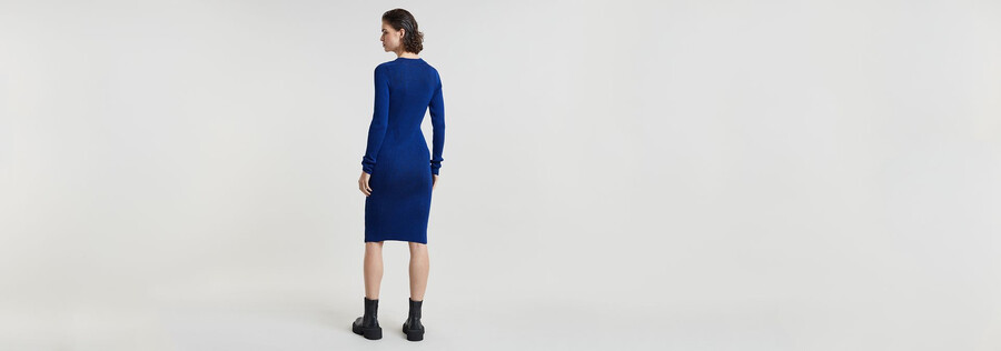 robe en maille fine plaquée