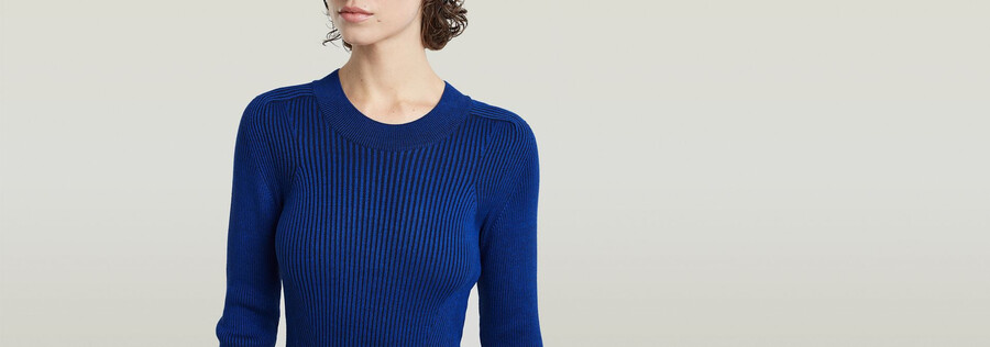 robe en maille fine plaquée