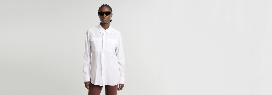 chemise à poches slim