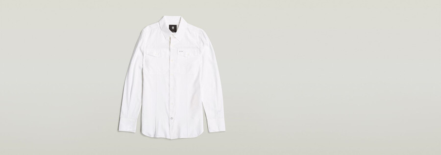 chemise à poches slim