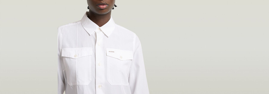 chemise à poches slim