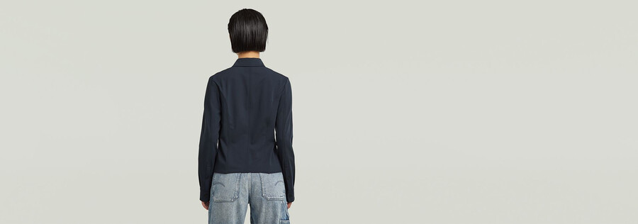 chemise slim zippée