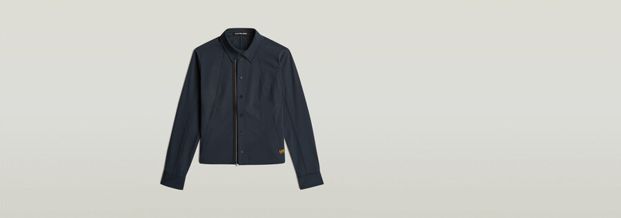 chemise slim zippée