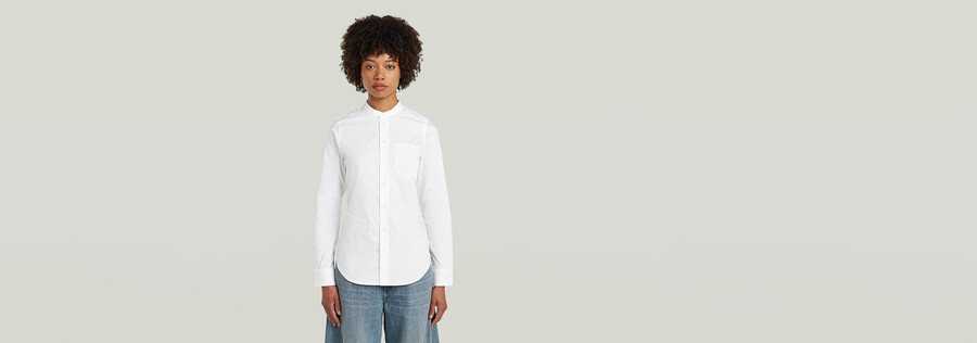 chemise slim en popeline