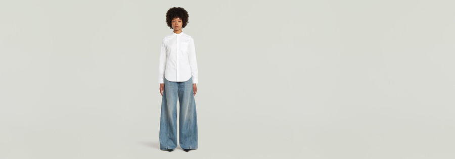 chemise slim en popeline