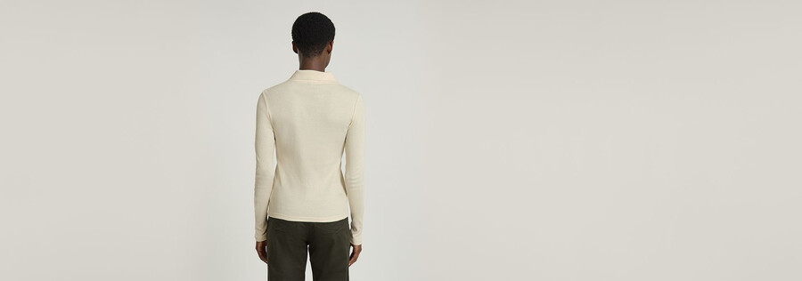 polo côtelé slim