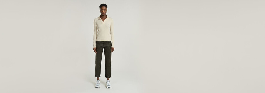polo côtelé slim