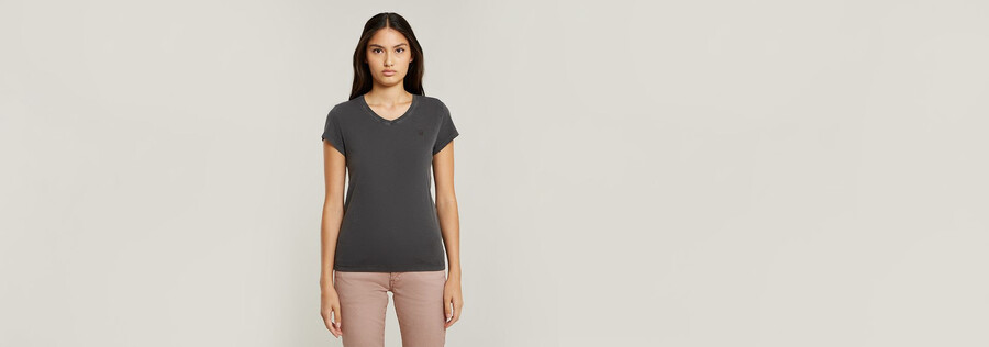 top eyben slim à col en v overdyed 2.0