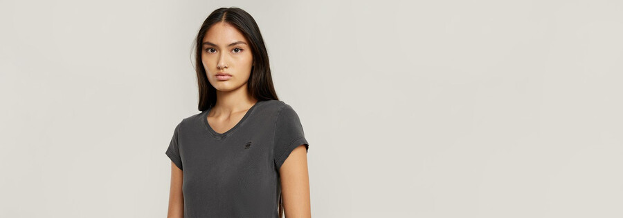 top eyben slim à col en v overdyed 2.0
