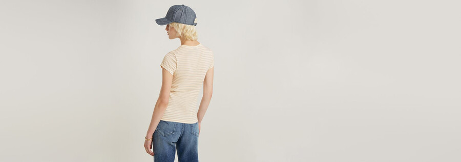 haut rayé eyben slim à col en v 2.0