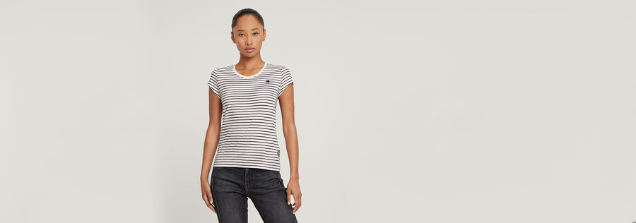 haut rayé eyben slim à col en v 2.0