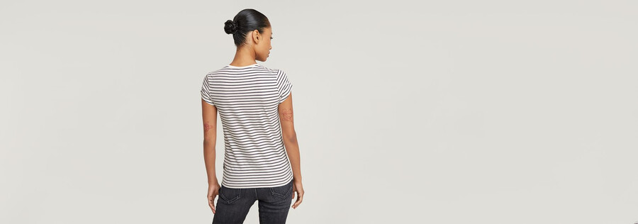 haut rayé eyben slim à col en v 2.0