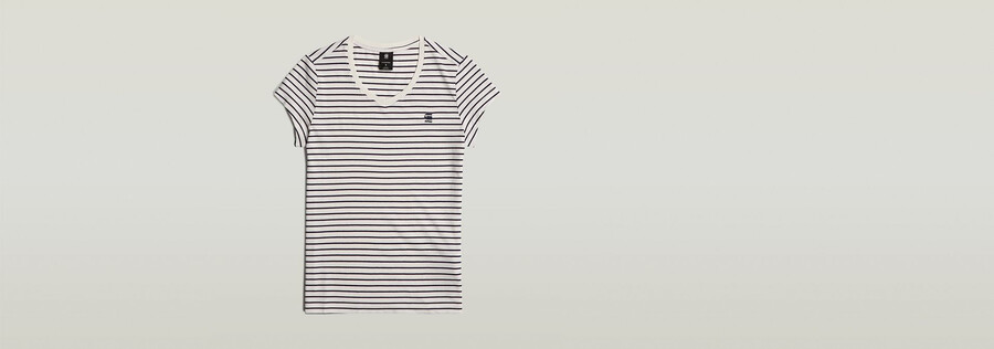 haut rayé eyben slim à col en v 2.0