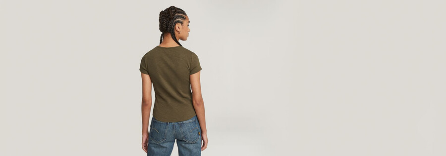 haut slim à micro-patte de boutonnage