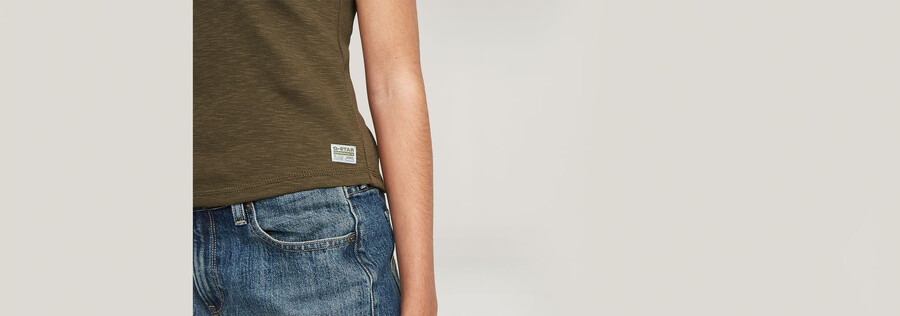 haut slim à micro-patte de boutonnage