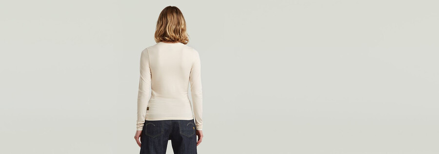 t-shirt slim à col rond