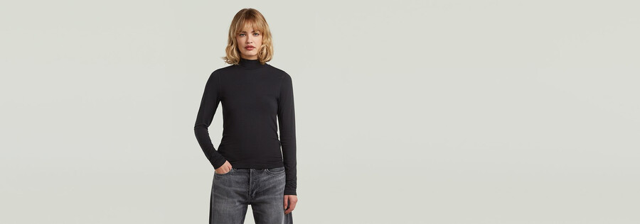 t-shirt slim effet faux