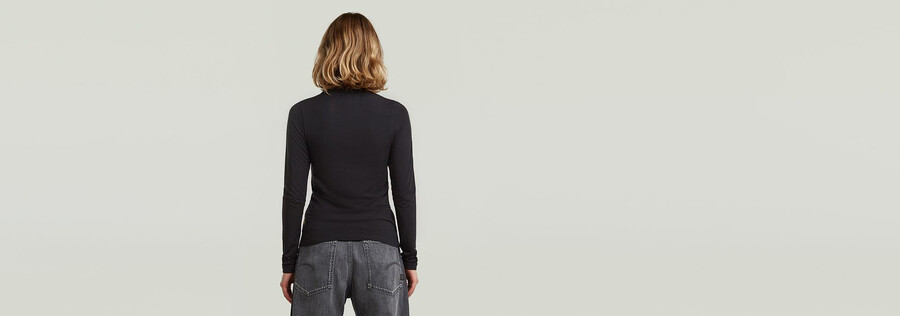 t-shirt slim effet faux