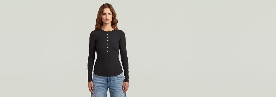 t-shirt henley slim