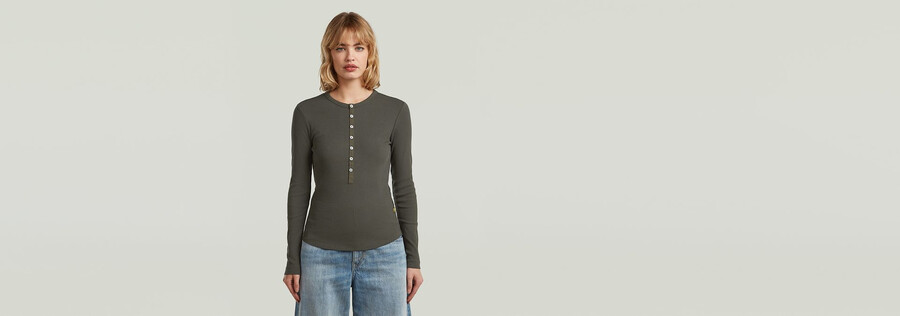 t-shirt henley slim