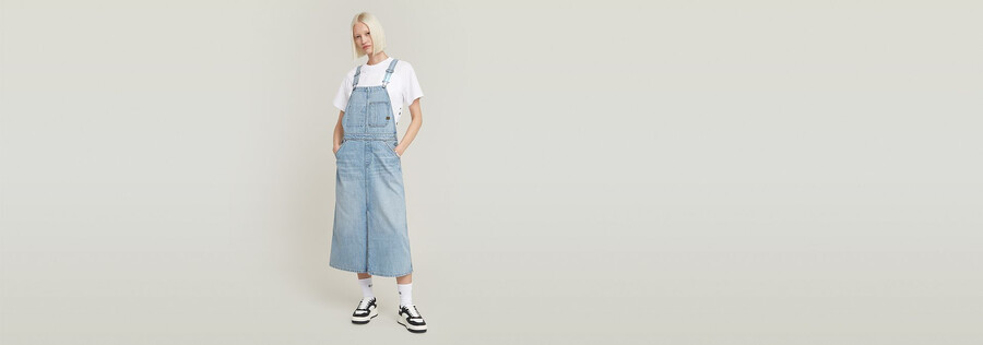 robe salopette midi