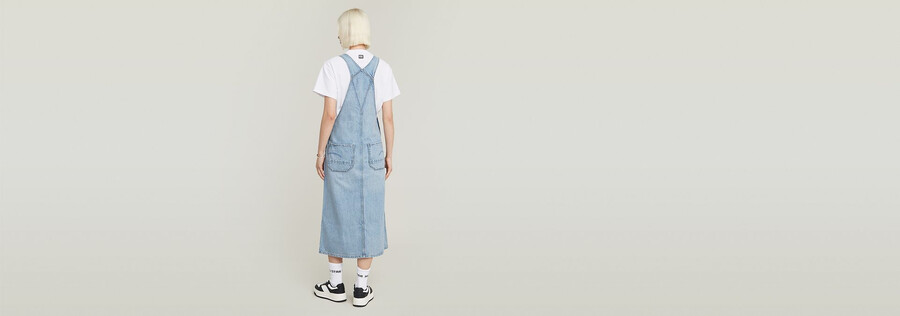 robe salopette midi